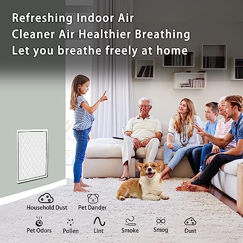 14x14x1 Air Filter,MERV 8 Pleated Air Conditioner HVAC AC Furnace Filters Reusable ABS Plastic Frame (1x Reusable ABS Frame+9 x Air Filter) (14x14x1) 14x14x1