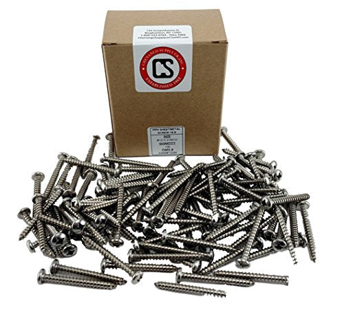 #12 X 2 Stainless 18-8 Phillips Pan Head Sheetmetal Screw (1/2" to 2-1/2" in Listing) 100 Sheet Metal Screws (#12 X 2 INCH) #12 X 2 INCH