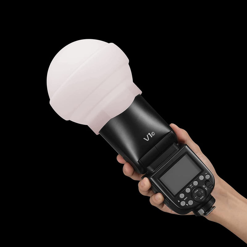 Godox AK-R22 Diffusion Dome for Godox AD100Pro Godox V1 Series Round Head Flash Godox AD200Pro(with H200R), Collapsible Light Modifier for Photography, Offers Even Soft Light