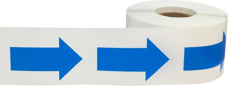 Color Coding Arrow Labels Blue for Organizing Inventory 2 x 1 Inch 500 Total Adhesive Stickers