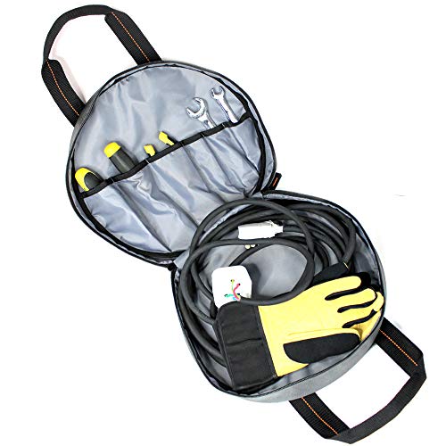 MELOTOUGH Jumper Cable Bag - Tools Cable Bag - Storage & Organizer for Cables, Cords,Utility Tool Tote bag Combo Kit-Includes 2 Medium Tool Organizer Bags for Electrician, Plumbing, Gardening, HVAC