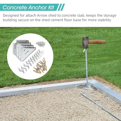 Shed Concrete Anchor Kit for Arrow Shed,Anchor Kit for Arrow Sheds