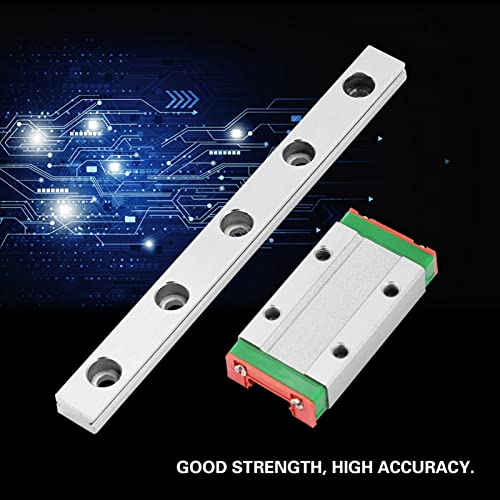 Linear Guide Rail, 9mm MGN9H Wide Miniature Linear Motion Rail + Sliding Block for Automatic Equipment, Precision Measuring Equipment (100mm)