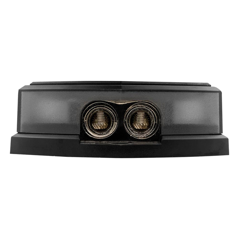 DS18 DB2040 Distribution Block 2X 0-GA in 4X 0-GA Out - Nickel Plated - Power Ground Distribution Block - Ground Distributor Block for Car Audio, RV, Motorcycle - 2X 0 Gauge in to 4X 0 Gauge Out