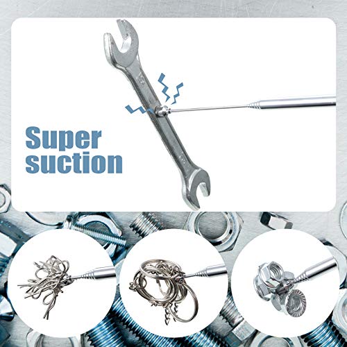 Patelai 24 Pieces Telescoping Magnetic Pick up Tool, 25 Inch,Silver Silver