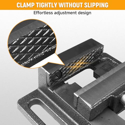 Hoteche Vices for Drill Press American 3 Inch Bench Vise Heavy Duty Drill Press Vise Clamp with 3.2 Inch Jaw Opening and 3.1 Inch Jaw Width Ideal for Drill Press Table Precision Work Clamp