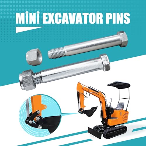 2 Small Excavator Pin 0.98 "/25 mm Rreplaceable Small Excavator Attachment Link Pins for Backhoe Fittings 2