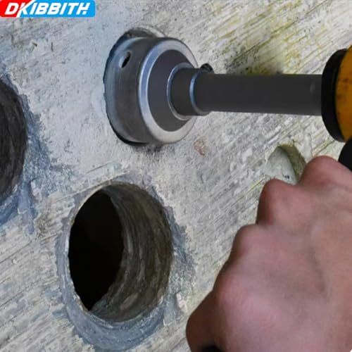 4" Concrete Hole Saw, 102mm Tungsten Steel Core Bit for Cinder Block, Brick, Rock, Plank Walls for Pipes or mini Split Lines, with SDS Plus Shank and 2 Center Positioning Drill Bits. 4"