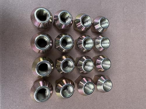 16pcs Factory Style 9/16-18 Open Design Bulge Wheel Lug Nuts 611-162 Replacement for 1994-2010 Dodge Ram 2500 3500 SRW & 2007-2009 Ram 1500