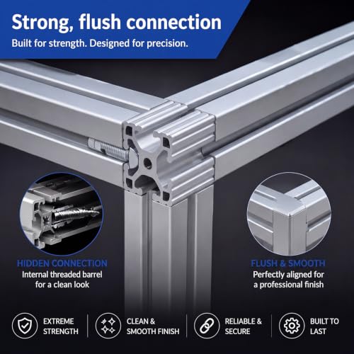 Flutesan 10 Pack T Slot Connector for 15 Series 40 mm Aluminum Extrusion