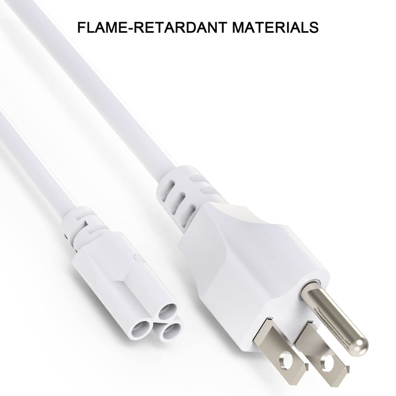 JESLED T8/T5 4FT Integrated LED Tube Light Fixture AC Power Cord Cable with 3-Prong US Plug for Garage, Workshop, Warehouse Commercial Lighting (4-Pack) 4FT POWER CORD