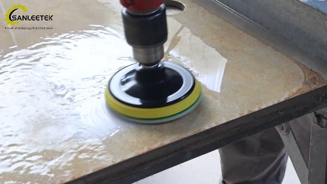 Wet Diamond Polishing Discs - 12 Pieces 100 mm Diamond Polishing Pad Grit 50 for Granite Marble Artificial Stone Quartz for Angle Grinder