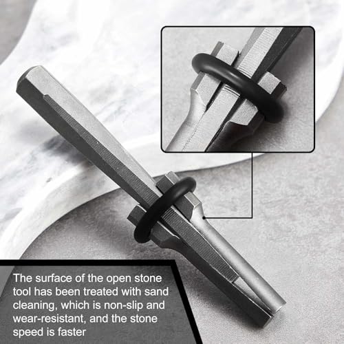 Gisafai 10 Pcs Rock Splitting Wedges, 5/8'' Wedge and Feather Shims 5/8 Inch
