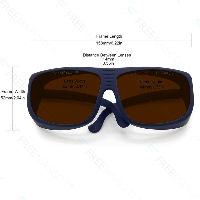 FreeMascot OD 6+ 190nm-550nm / 800nm-1700nm Wavelength Professional Laser Safety Glasses Eye Protective Glasses Style 5