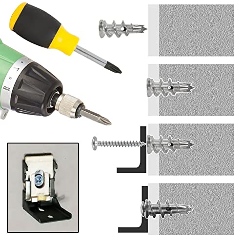 Frame Hanging Hanging Kit- Self Drilling Drywall Anchors with Screw, Keyhole Slot Marking Tool, Bubble Level, 50-75LB Hanging and Mounting