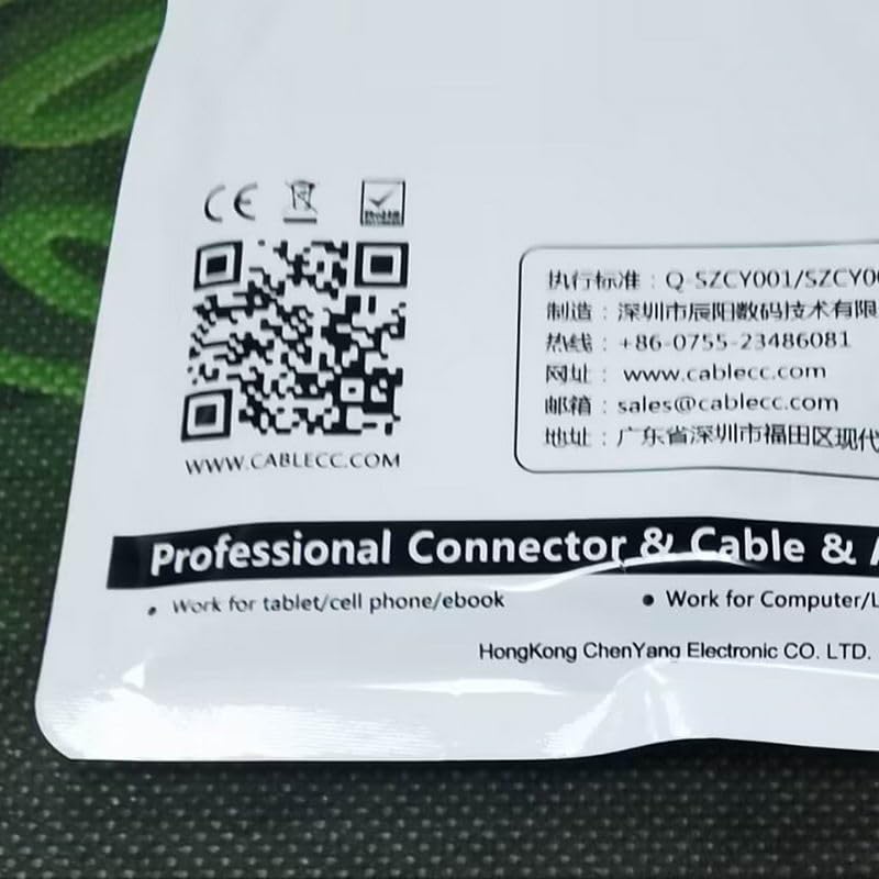 CY IEEE 1394 Firewire 400 6-pin to 6-pin Cable FireWire 400Mbps 6p to 6p Capture Cord 1.8m Black 6Pin Male-6Pin Male
