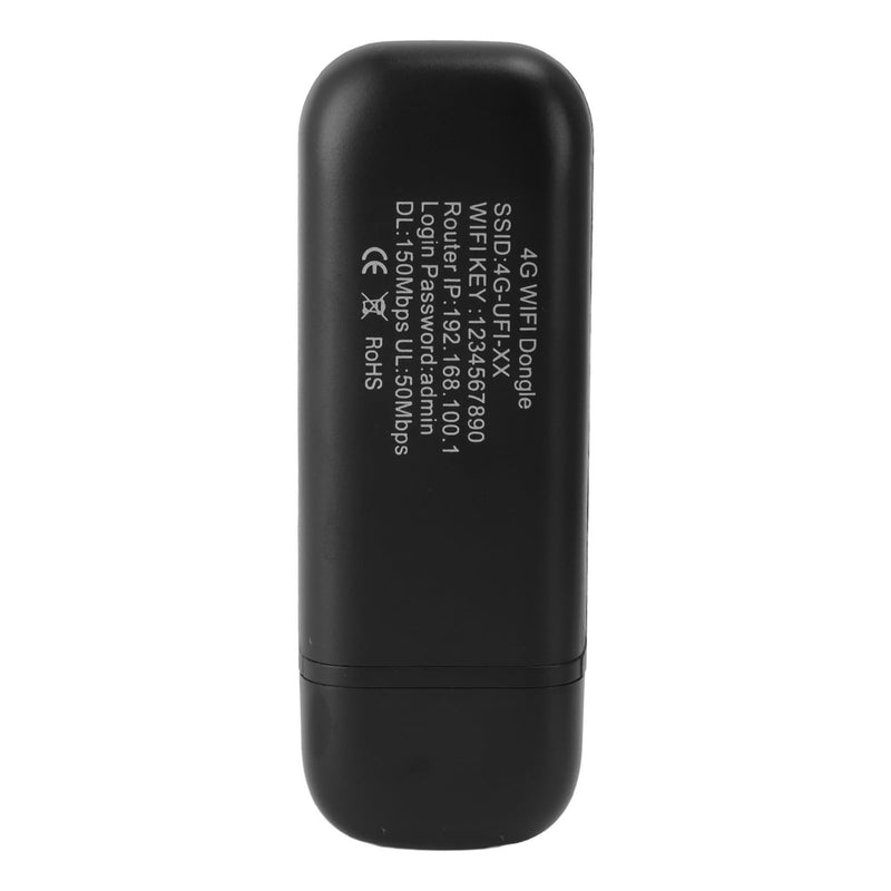 Generic 4G LTE USB Portable WiFi Router, Plug and Play 4G USB Portable WiFi WPA WPA2 WiFi Encryption with SIM Card Slot for Laptops (Black), Generictuobsvfkya-11