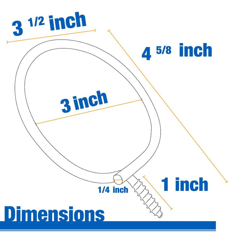 Skywalker 3" ID Bridle Wiring Rings to Secure Bundled Cable on Wood Surface (25 Pack) 3 Inch