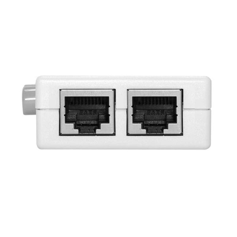 JSER UTP STP 2 in 1 Out 2 Ports RJ45 LAN CAT6 CAT5E Network Switch Selector Internal External Networking Switcher Splitter Box RJ45 Angled Adapter