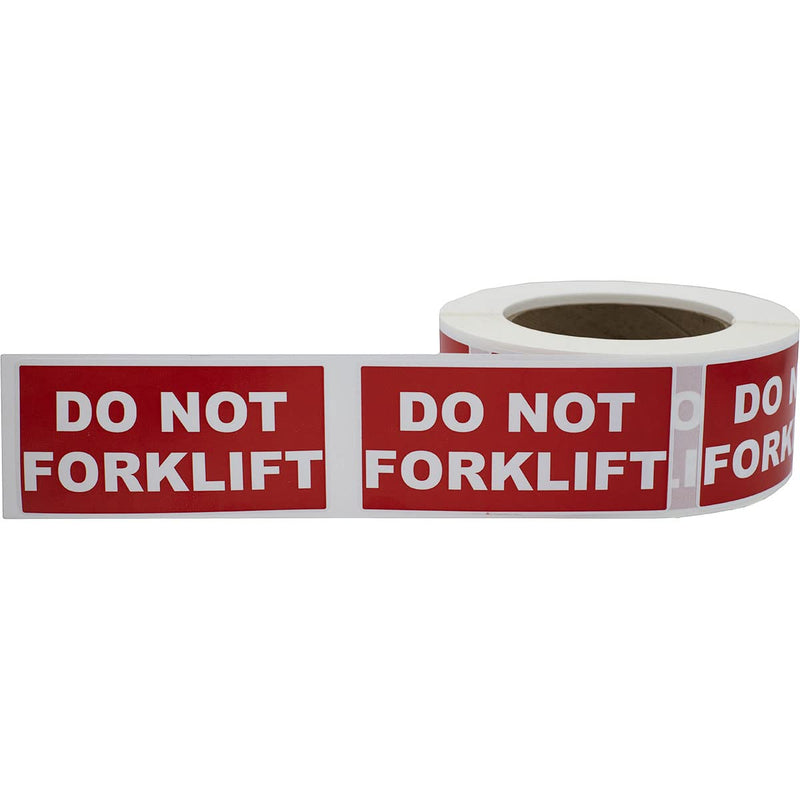DO NOT Forklift Labels – 2 x 4 Inch Adhesive Stickers, 500 Total Labels Per Roll for Warehouses, Shipping, Pallets, and Inventory Handling – Made in the USA