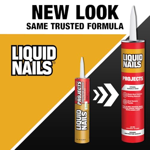 Liquid Nails 10 oz Interior Projects Latex Construction Adhesive Tan (Pack of 2) 10 Ounce (Pack of 2)