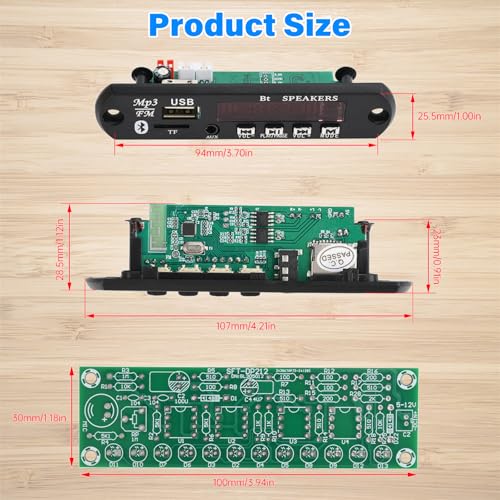 Electronic Soldering Kit, 2-in-1 FM Radio & Bluetooth 5.0 Speaker Kit 3W + 3W Stereo, Music Control with LED Level Display, Digital Display, Remote Control, Soldering Learning Set for DIY Led Level Indicator