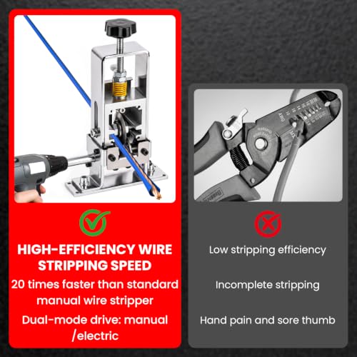 Manual Wire Stripper, Suitable for Copper Recycling, Silver
