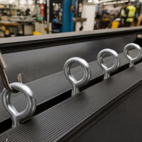 40 Pack 1/4-20x2in Galvanized Steel Eye Bolts with Nut, Silver 40