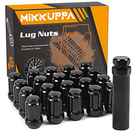 MIKKUPPA M12x1.5 Lug Nuts & 17mm Hex Lug Nut Covers - Replacement for Replacement for 1994-2013 Chevy Impala, 1998-2022 Honda Accord/CRV/Civic, 2003-2008 Honda Pilot Aftermarket Wheel