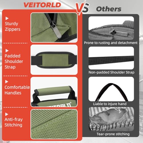 Tool Roll Up Bag, Gifts for Men Dad Husband Him Christmas, Mens Stocking Stuffers, Portable Tools Box Storage for Men