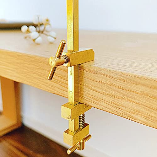KAKURI Bar Clamps for Woodworking 10-1/2" HATAGANE Japanese Wood Clamps, Metal Parallel Clamps Tool Set 2 Pcs, Brass Gold, Made in JAPAN Gold 270mm