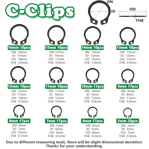 660PCS Snap Rings