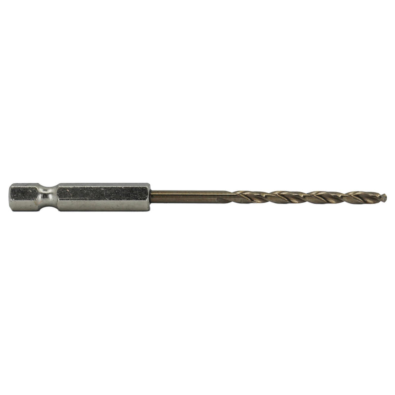 Drill America 13 Piece Quick Change Cobalt Drill Set with Hex Shank, (1/16" - 1/4" x 64ths), COHEX Series