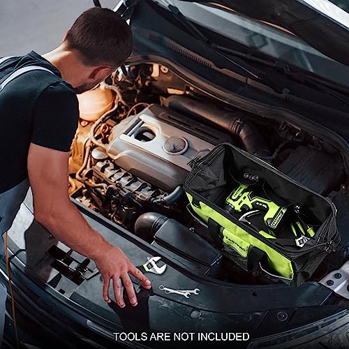 FASTPRO 16-Inch Tool Bag, Wide Mouth Open Storage Bag