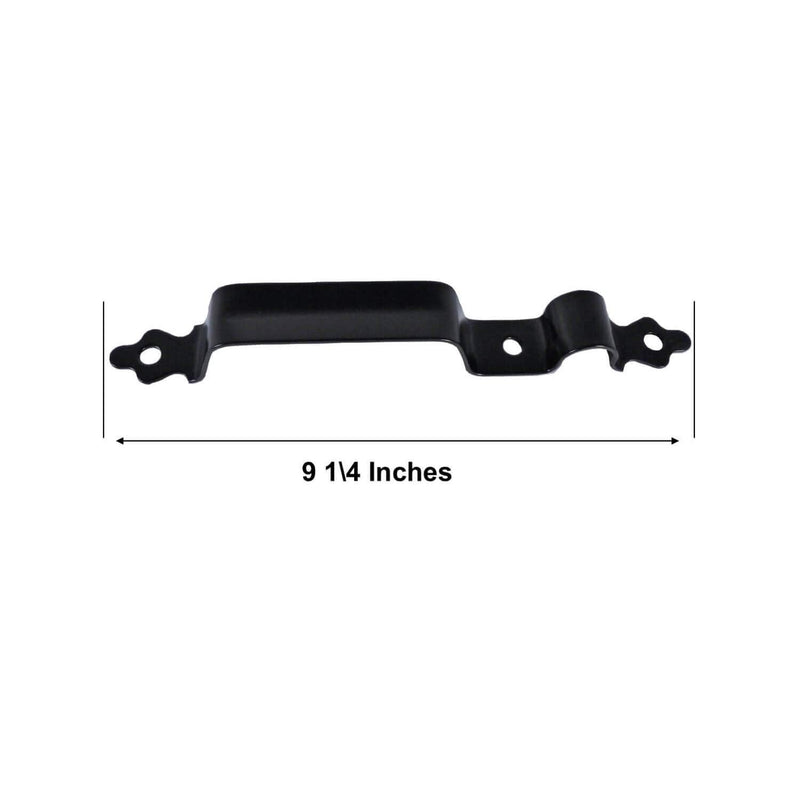 Jake Sales - Wood Gate Latch w/Handle - Wood Fence Latch Gate Kit, Wood Fence Gate Latch Opens for Either Side of Gate - Wood Gate Hardware BLACK