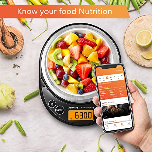 UNIWEIGH Digital Kitchen Food Scales Calorie Counting,USB Rechargeable