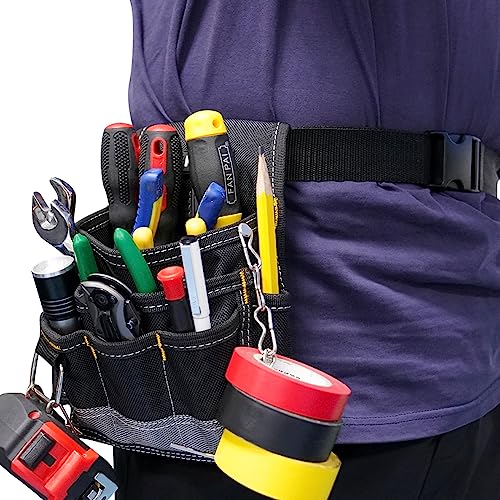 KUNN Tool Belt Suspenders Padded & Electrician Tool Pouch