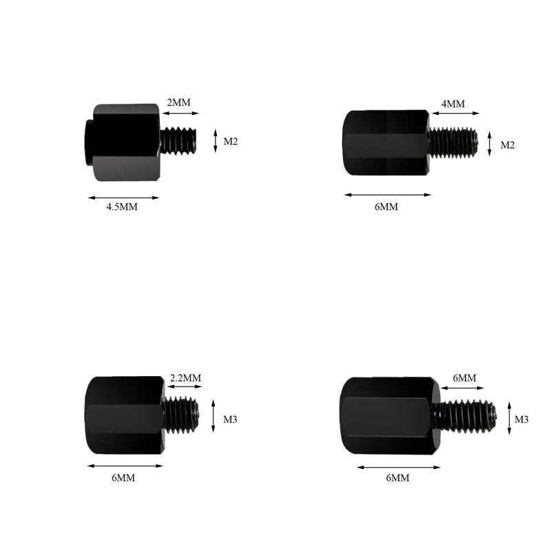 M.2 SSD ScrewsKit, Nvme Screws Suitable for ASUS MSI Gigabyte NGFF Motherboard，m.2 SSD Motherboard Screws (Black)