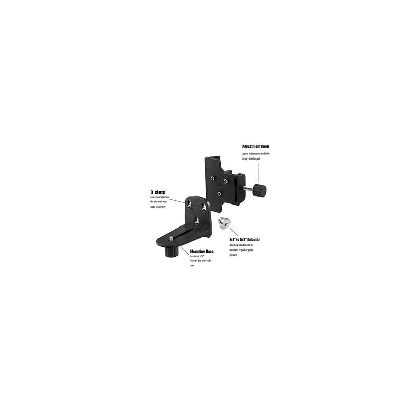 Firecore Laser Level Bracket Adjustable 1/4" and 5/8" Mount Adapter Line Laser Positioning Base-FLM30A Laser Level Bracket-FLM30A