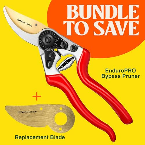 Haus & Garten EnduroPRO Titanium Bypass Pruning Shears and Replacement Blade Bundle