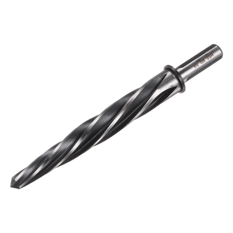 QUARKZMAN Conical Reamer 19 mm, M2 HSS Spiral Groove Bridge Reamer with 1/2 Inch Shank for Reaming Metal Alloys, Aluminum, Wood and Plastic Holes 3/4" x 1/2"