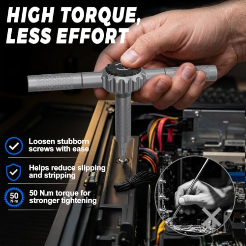 STREBITO Magnetic Screwdriver Set, 67-in-1 Ratcheting Screwdriver Set Black