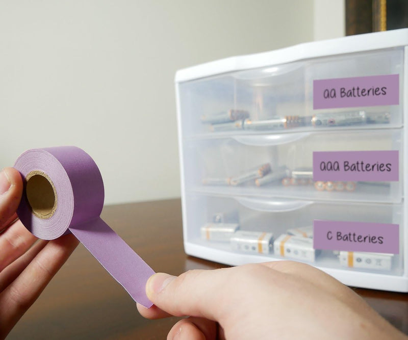 ChromaLabel 1 inch Color Code Labeling Tape, 500 inch Roll, Violet