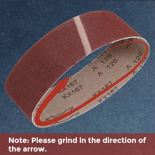 3 Pcs Sanding Belts 4 x 132 Inch 100 Grit Aluminum Oxide 4 x 132 Inch(100 Grits) 3
