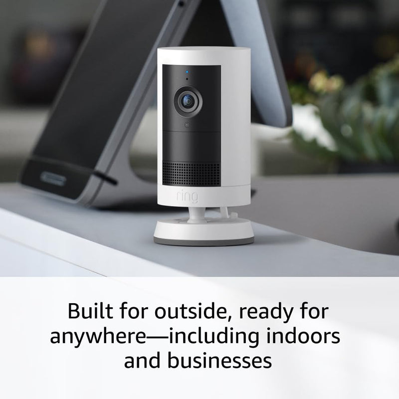 Introducing Ring Outdoor Cam Plus, Plug-In — Wide-Angle 2K Video with Ring Vision, Low-Light Sight for full-color night vision, Mount-anywhere versatility, Black 1 Camera