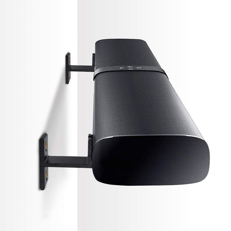 Adjustable Soundbar Wall Mount, Universal Sound Bar Bracket for Mounting Under TV, Compatible with SONOS Samsung LG VIZIO Bose ROKU Soundbar, Black