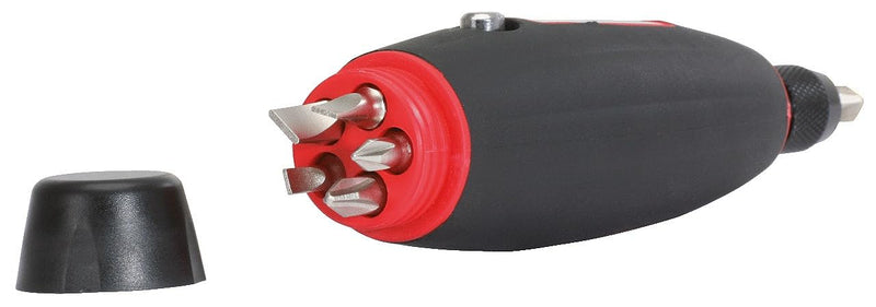 KS Tools T-Handle Ratchet Bit Screwdriver, 1/4" Drive, Swiveling Design, 24 Teeth, 140mm, Ergonomic Handle