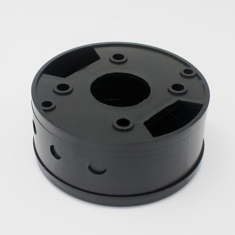 Christoph Palme lighting distribution box ø 70x31mm black plastic I junction box surface-mounted for power cable I branch canopy for wall and ceiling connection