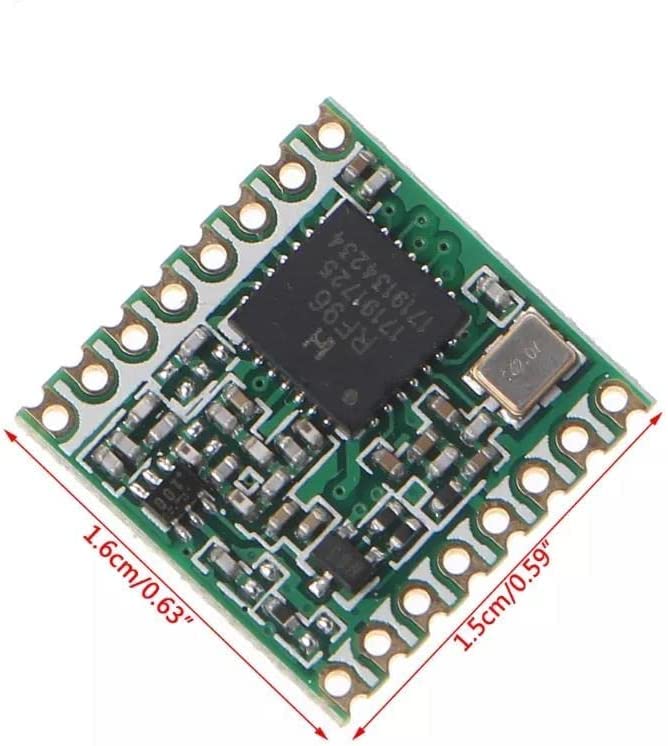 HopeRF Original sx1276 Based RF Module, LoRa1276 RFM95W 915Mhz Lora Ultra Long Range Transceiver (RFM95W (915MHz) * 2 PCS) RFM95W (915MHz) * 2 PCS
