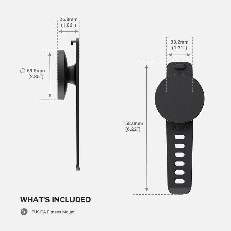 TUSITA Magnetic Phone Mount Compatible with Peloton - Compatible with MagSafe,iPhone Holder for Gym,Stationary Bike,Stroller,Cart Handlebars